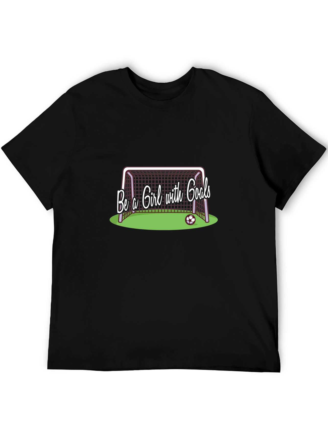 Be a Girl with Goals Black Graphic Tee