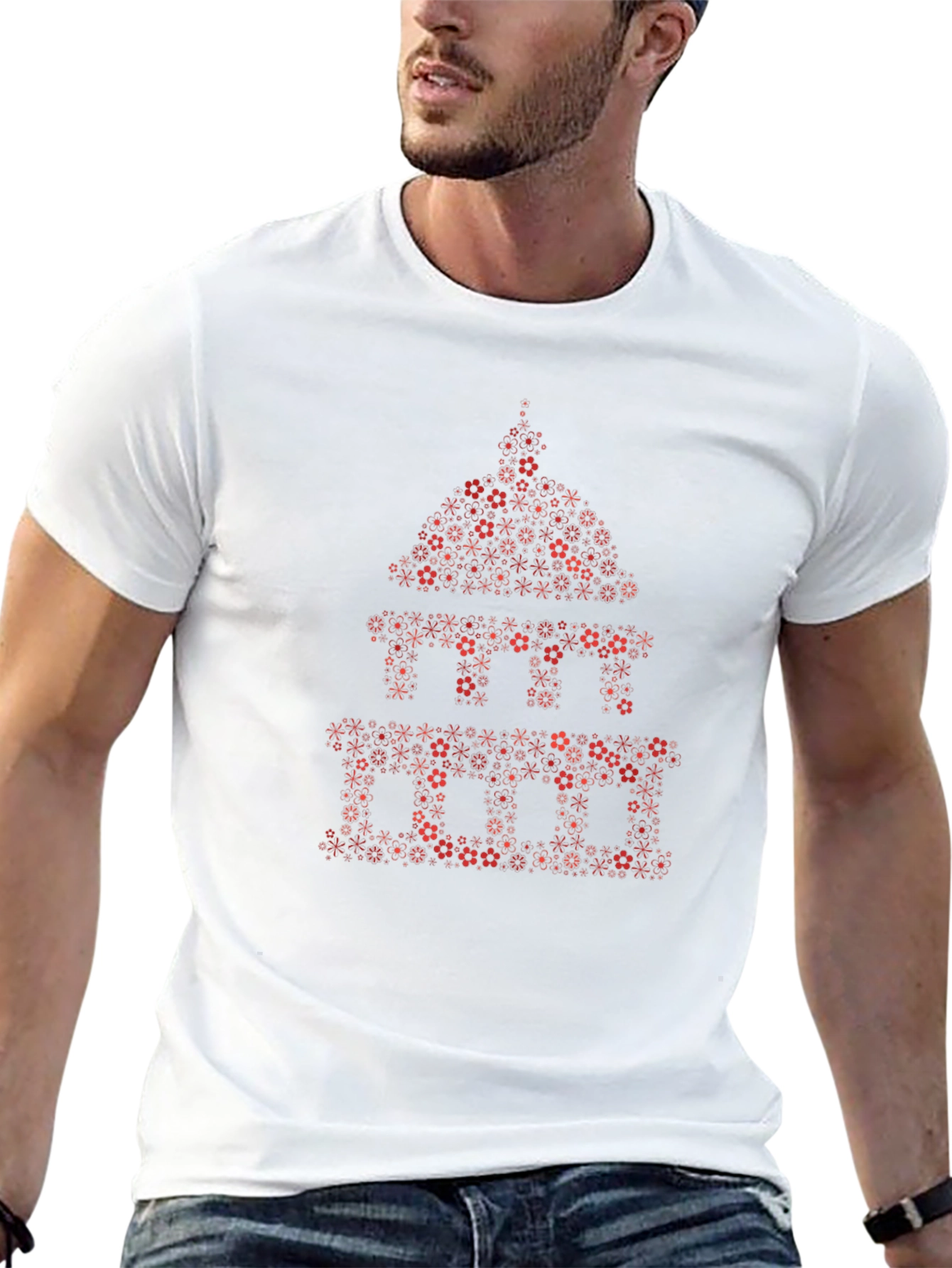 Floral Capitol Building Graphic Tee