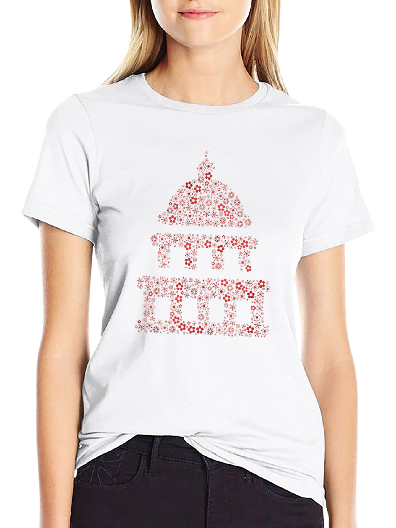 Floral Capitol Building Graphic Tee