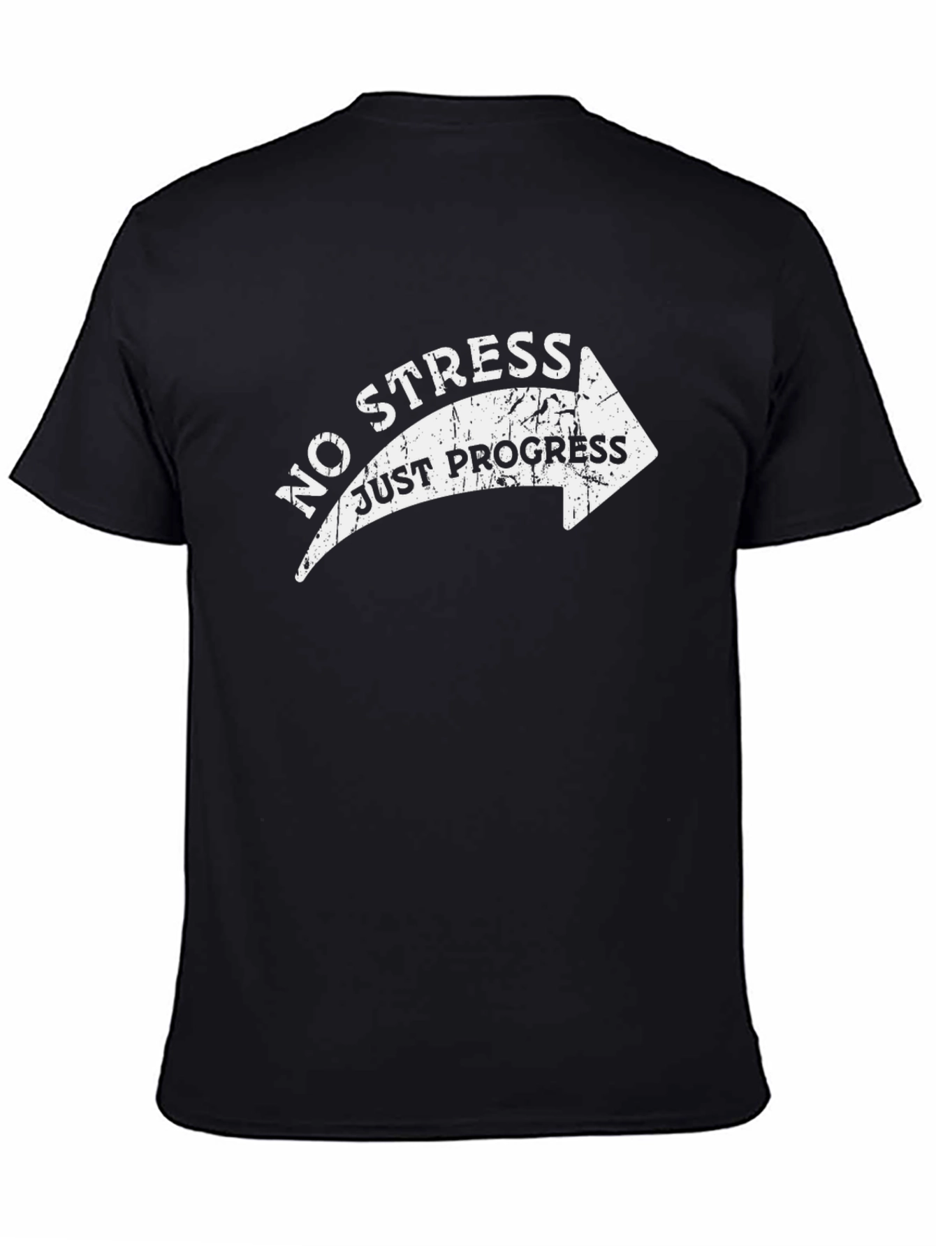 No Stress Just Progress Arrow Graphic Tee