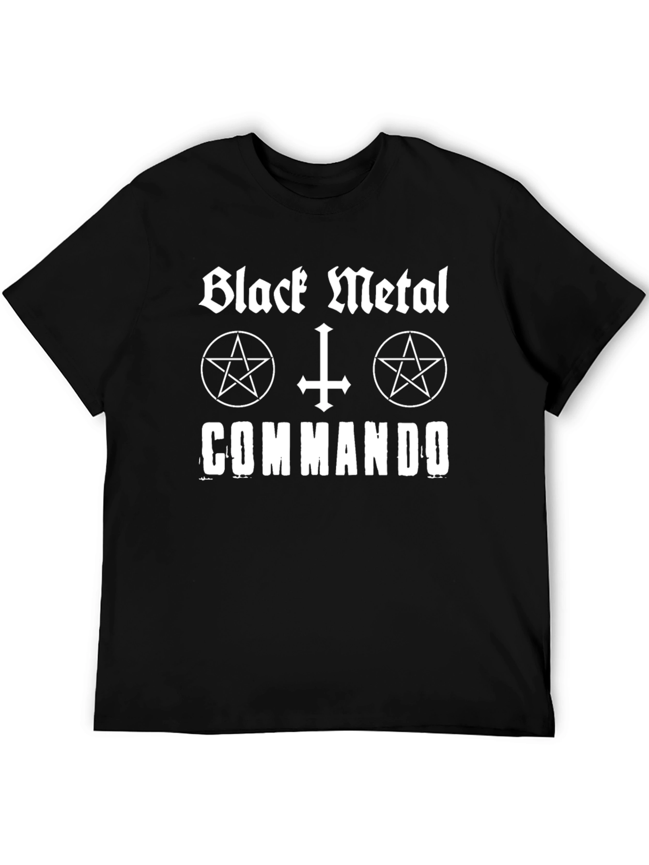 Black Metal Commando T-Shirt - Dark Aesthetic