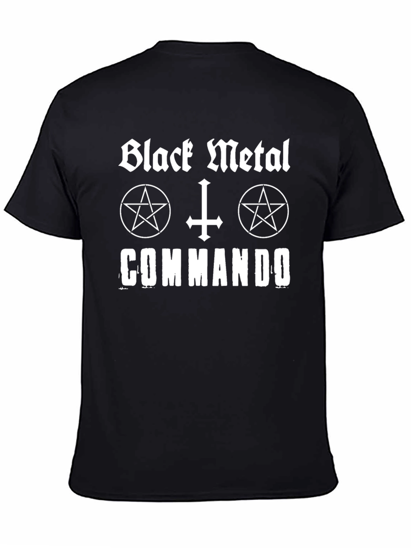 Black Metal Commando T-Shirt - Dark Aesthetic
