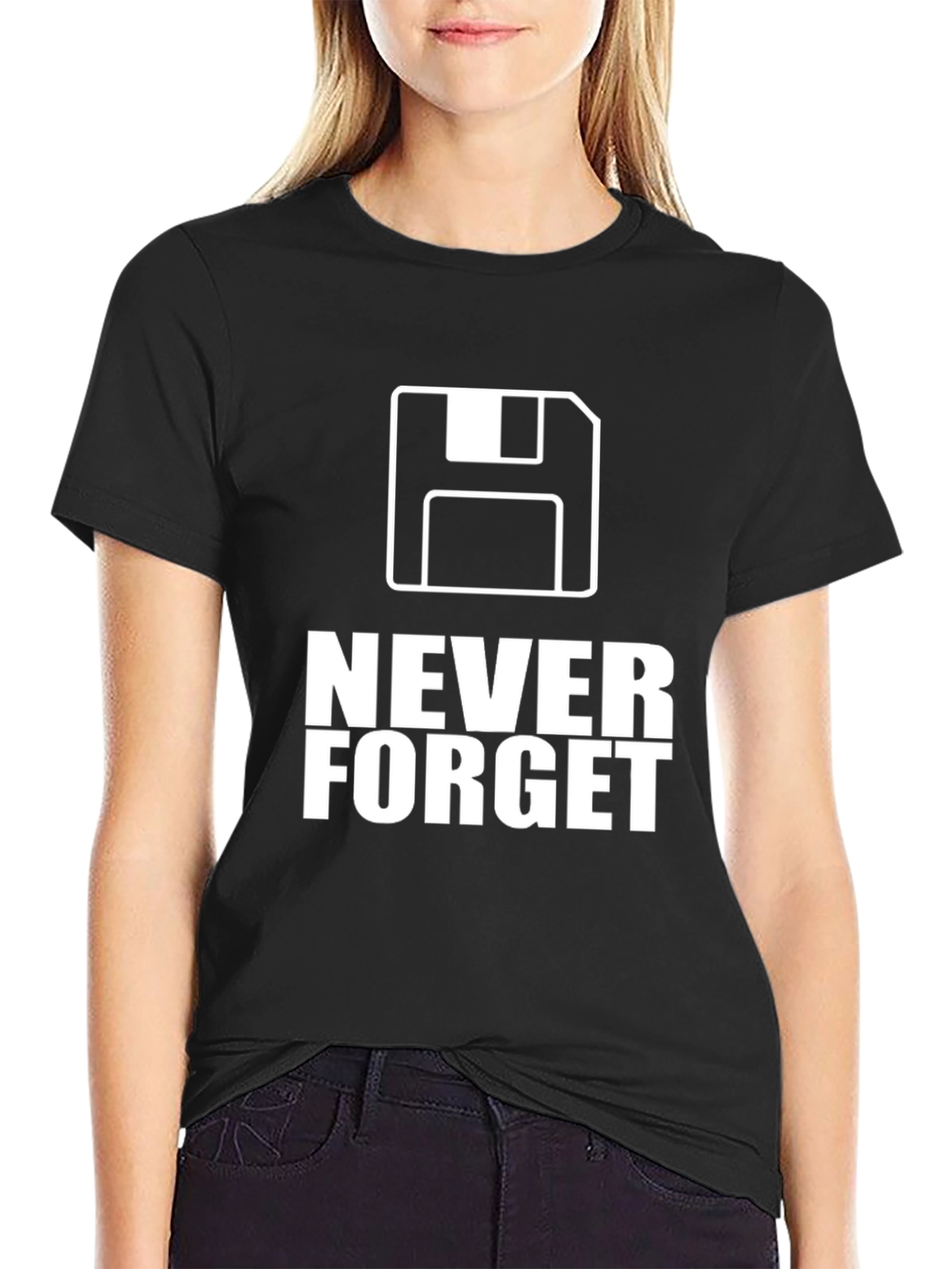 Never Forget Floppy Disk T-Shirt
