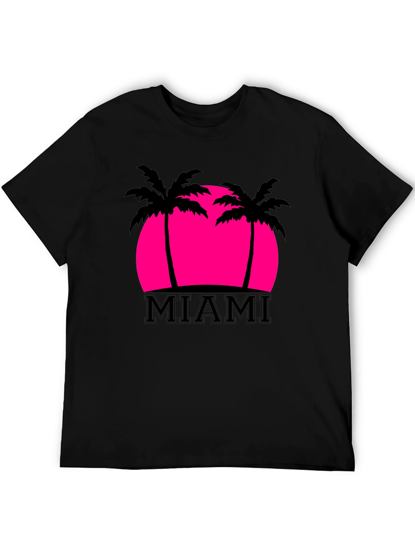 Miami Palm Sunset Graphic Tee