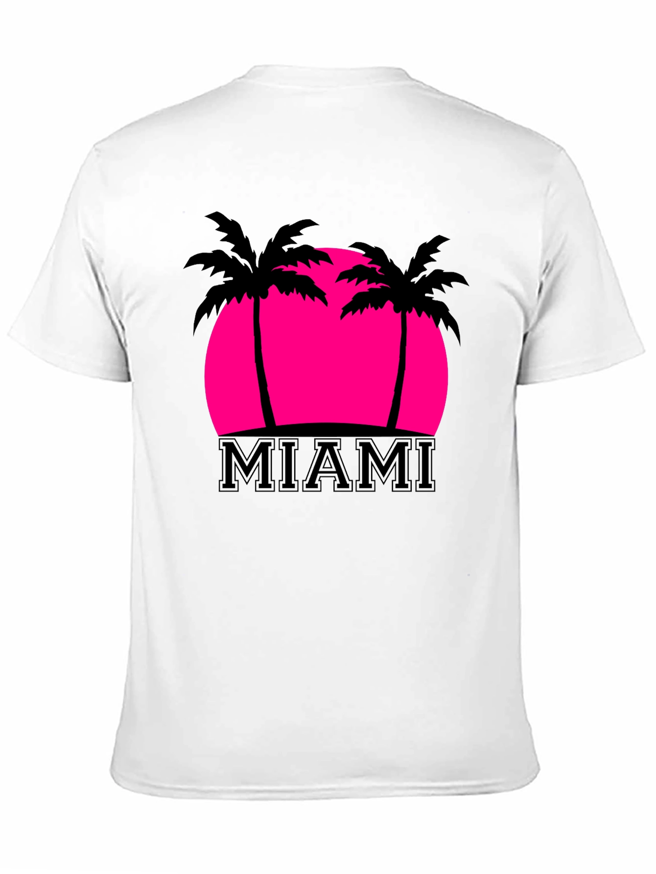 Miami Palm Sunset Graphic Tee