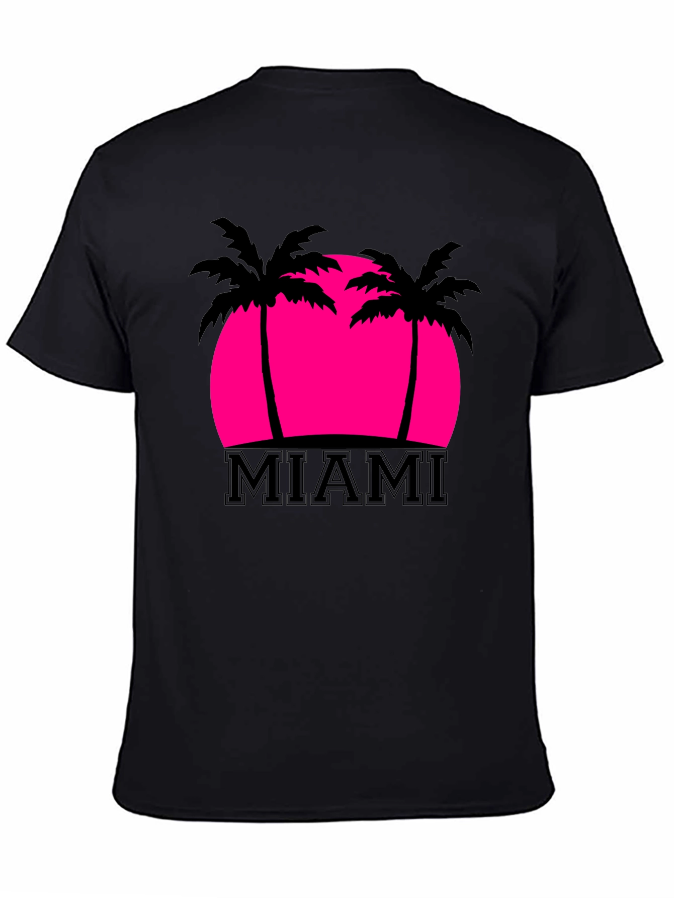 Miami Palm Sunset Graphic Tee