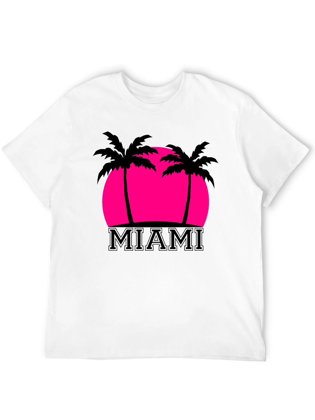 Miami Palm Sunset Graphic Tee