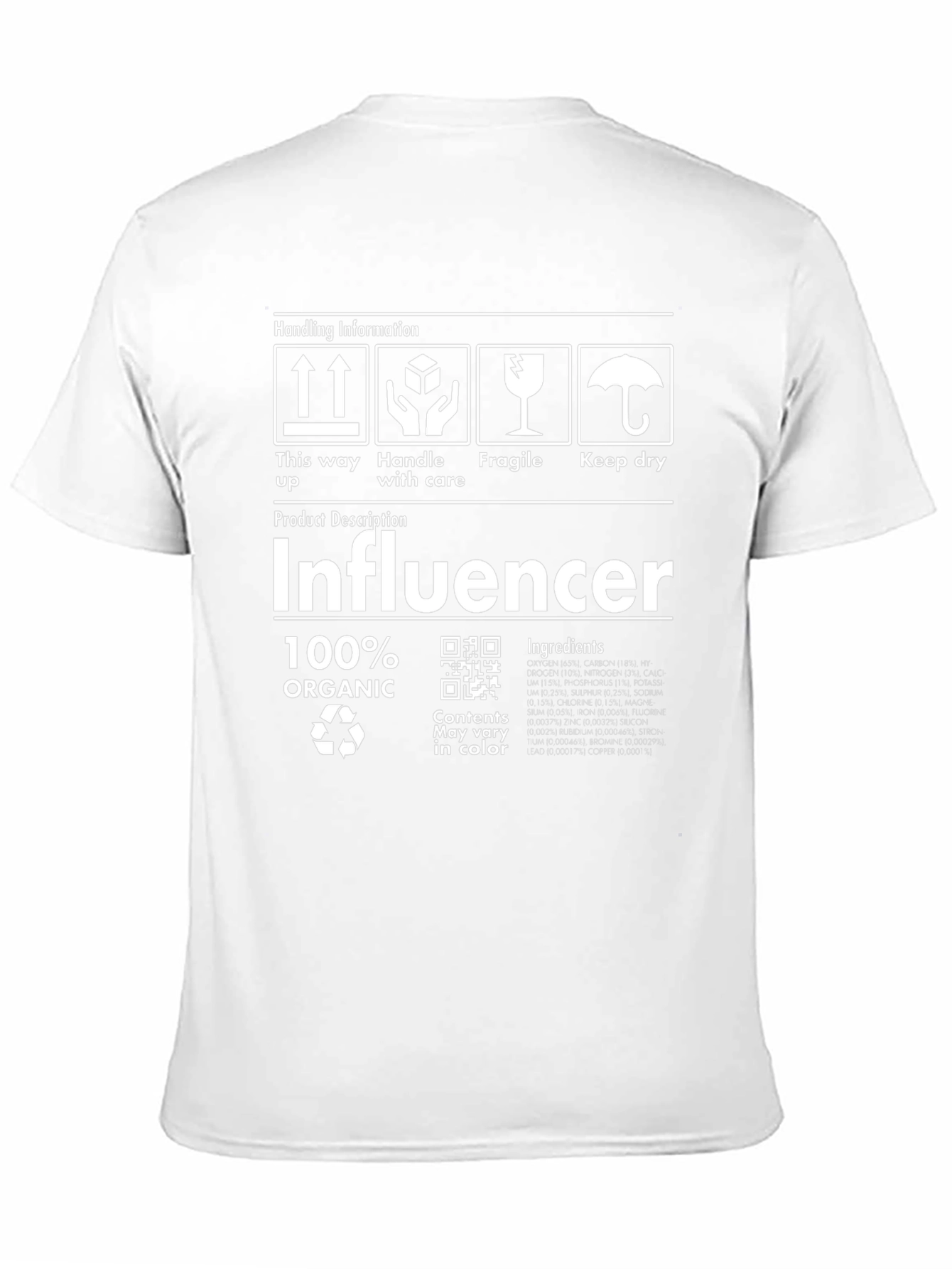 Influencer 100% Organic Graphic T-Shirt