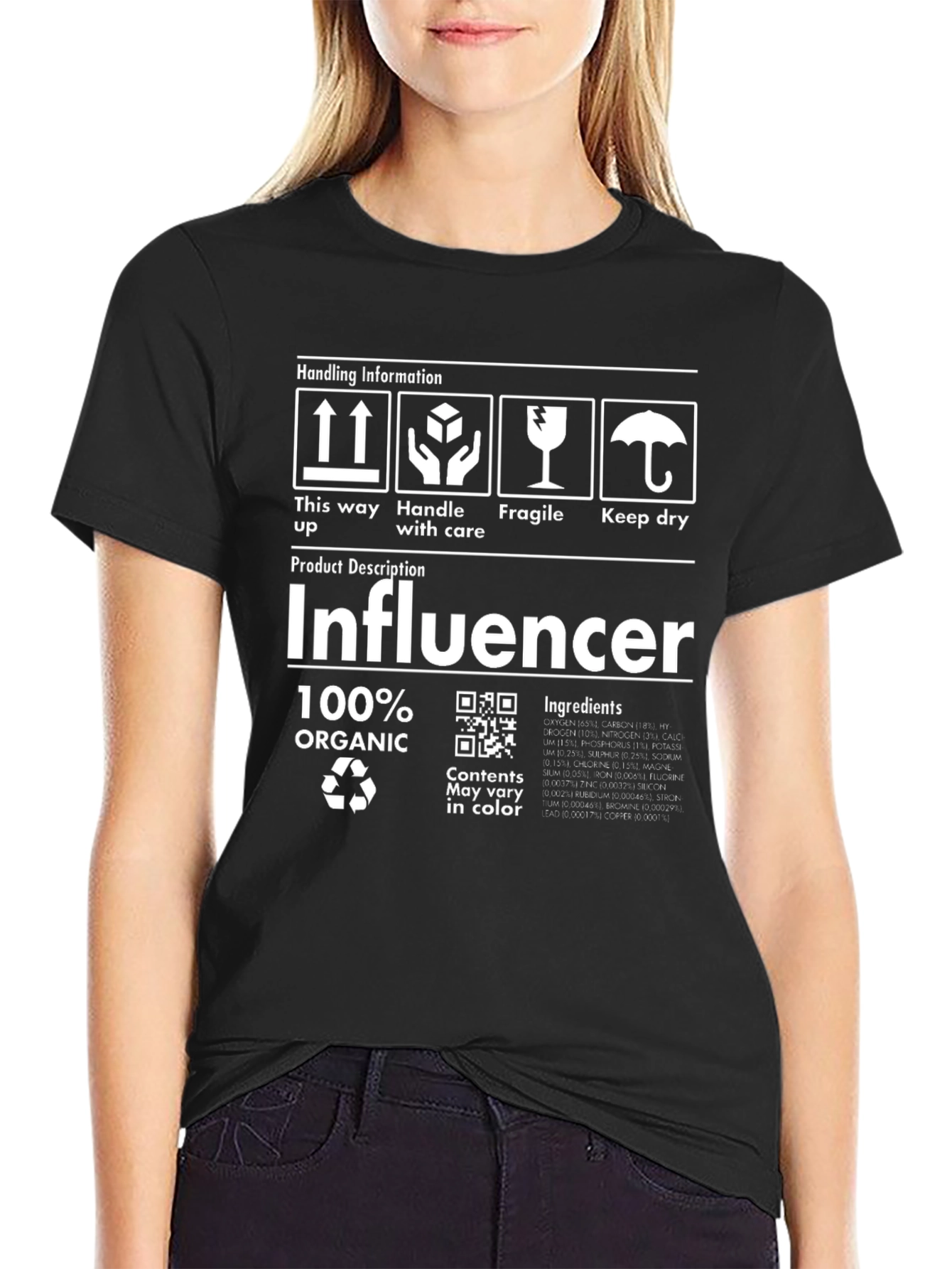 Influencer 100% Organic Graphic T-Shirt