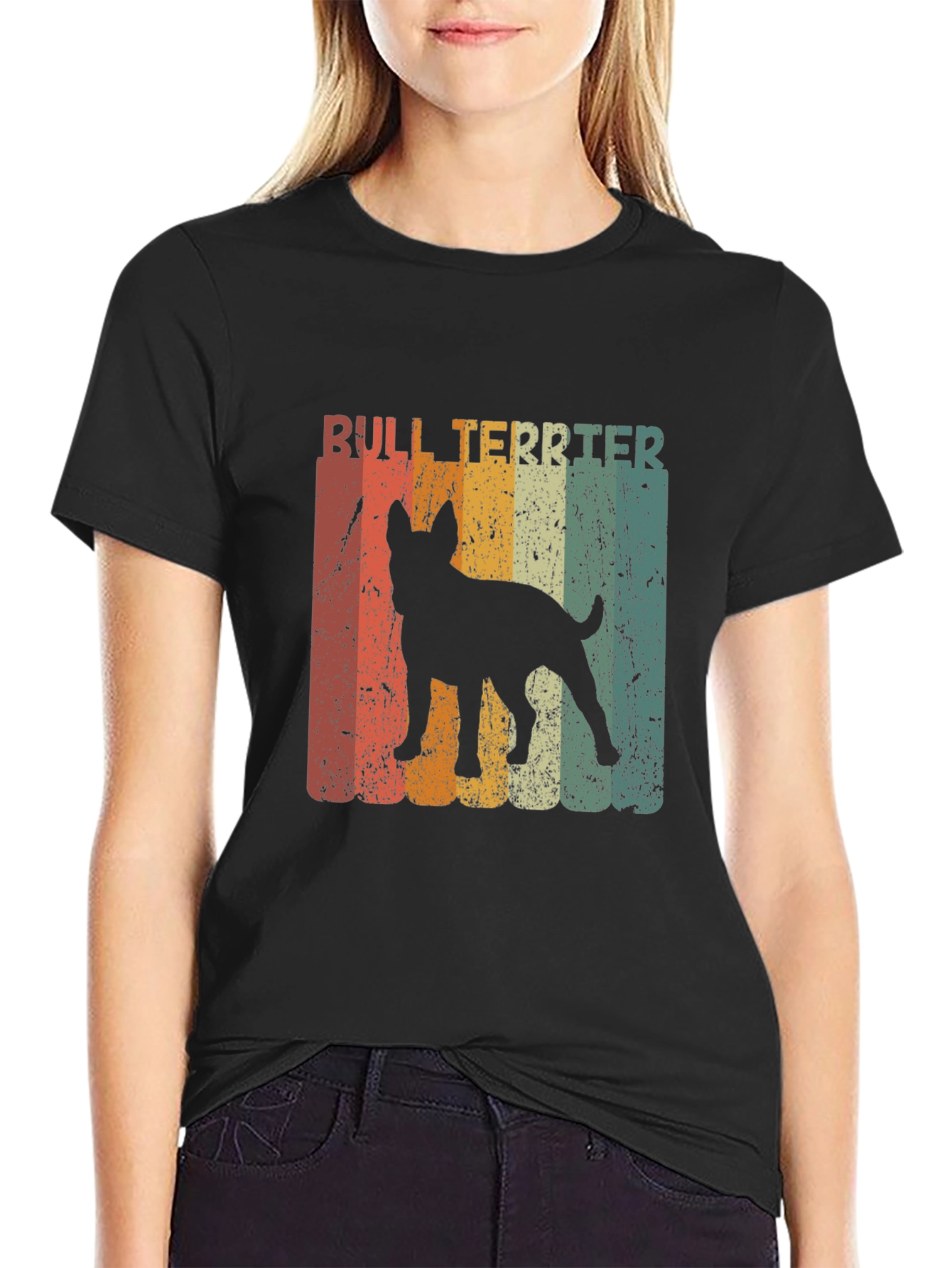 Bull Terrier Retro T-Shirt Dog Lover Tee