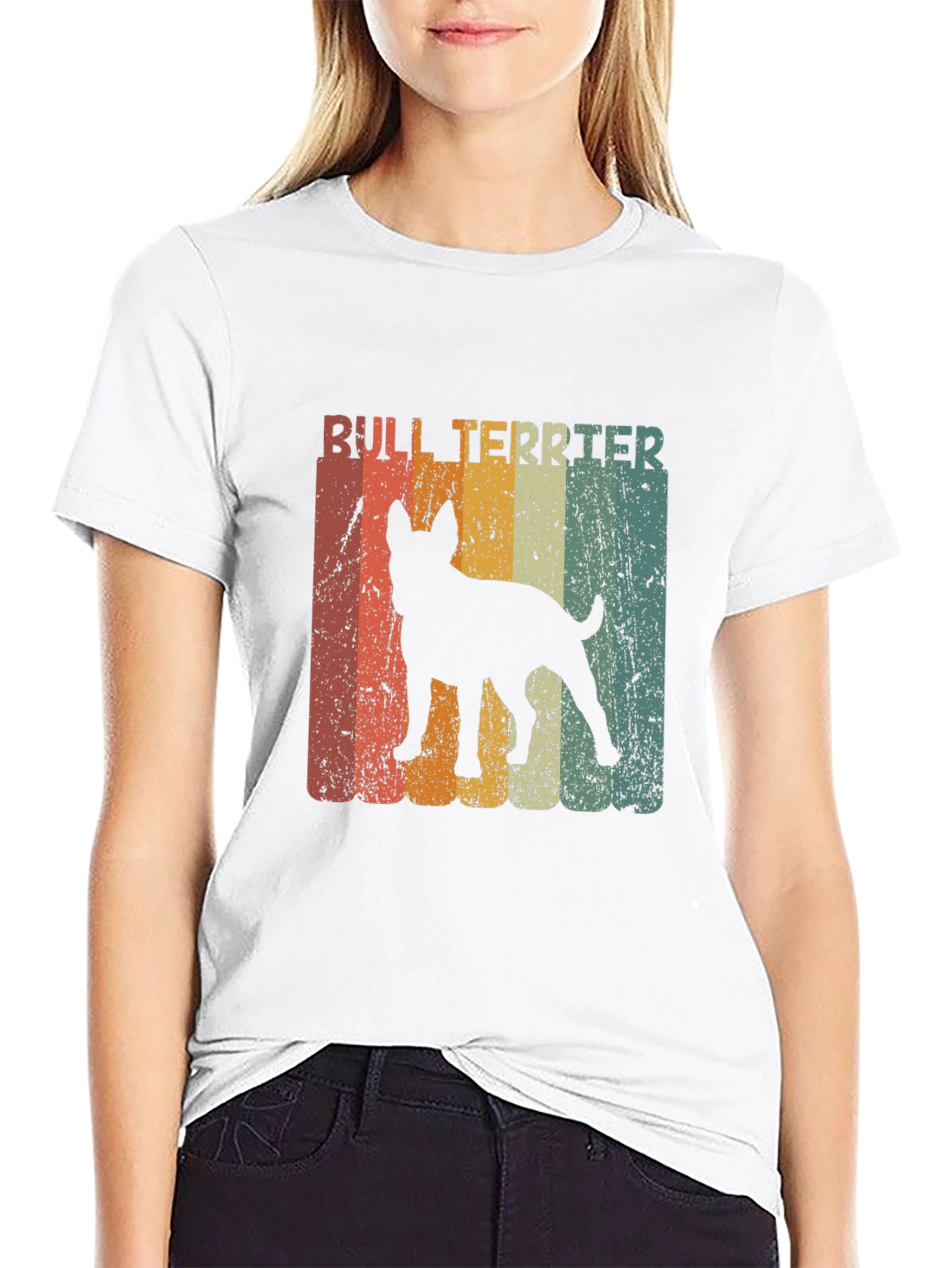 Bull Terrier Retro T-Shirt Dog Lover Tee