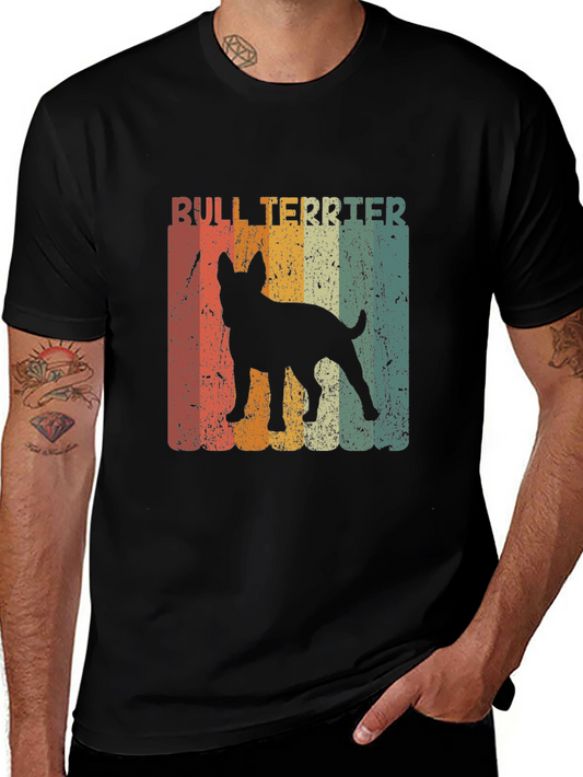 Bull Terrier Retro T-Shirt Dog Lover Tee