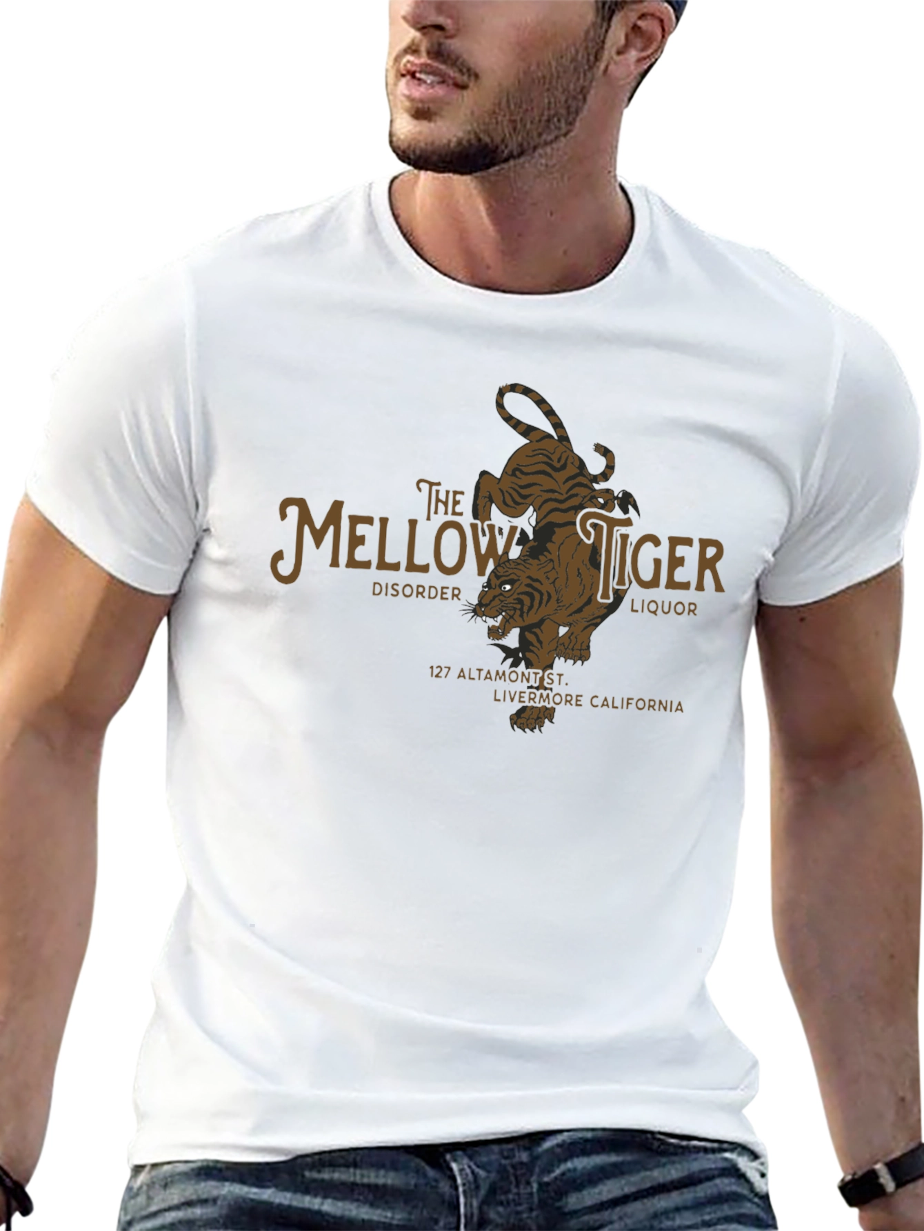 The Mellow Tiger Black T-Shirt