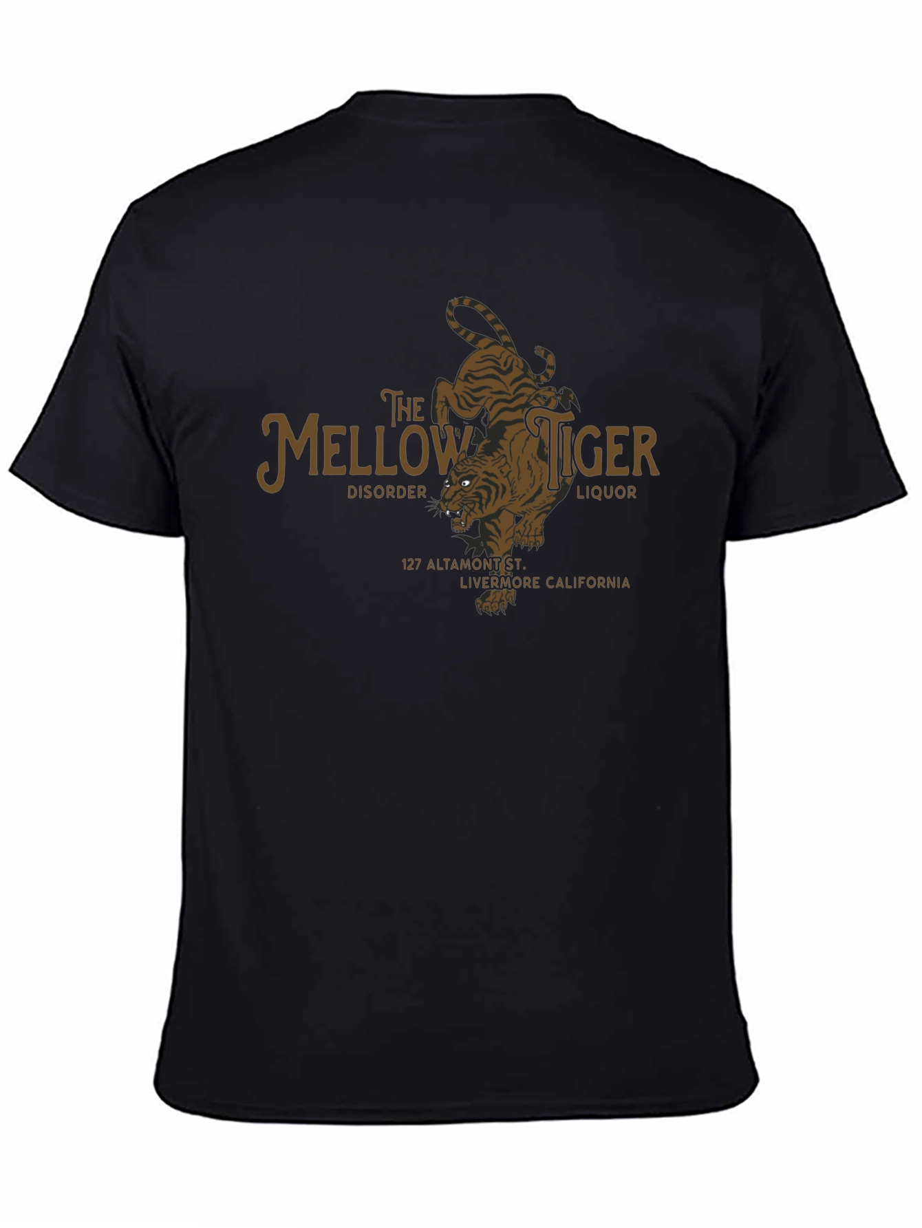 The Mellow Tiger Black T-Shirt
