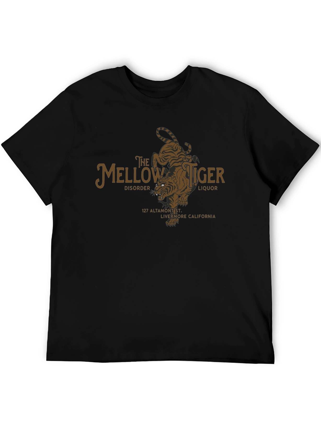The Mellow Tiger Black T-Shirt