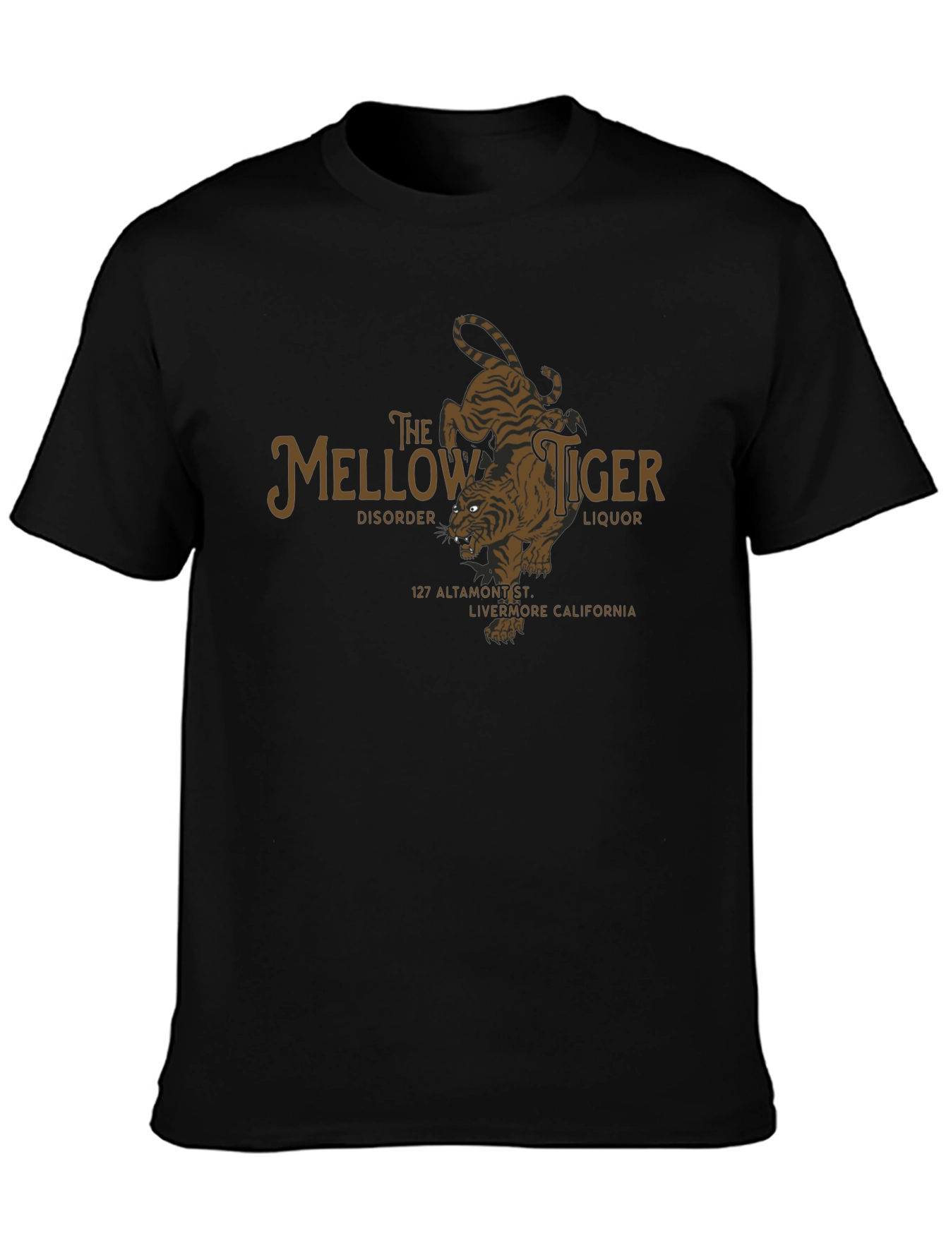 The Mellow Tiger Black T-Shirt