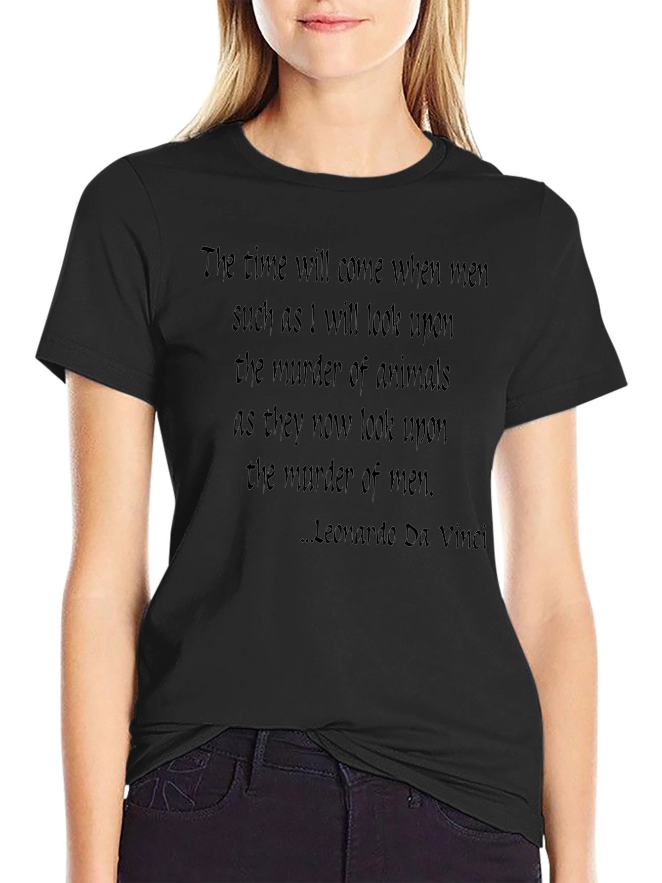 Leonardo Da Vinci Quote T-Shirt