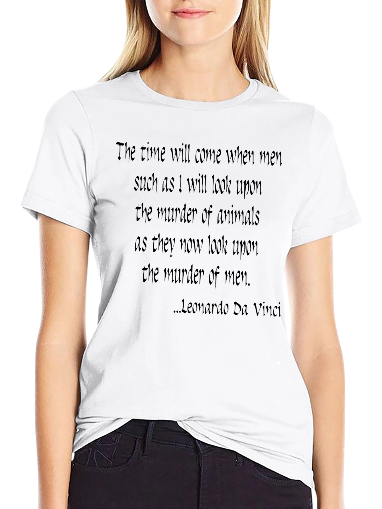 Leonardo Da Vinci Quote T-Shirt