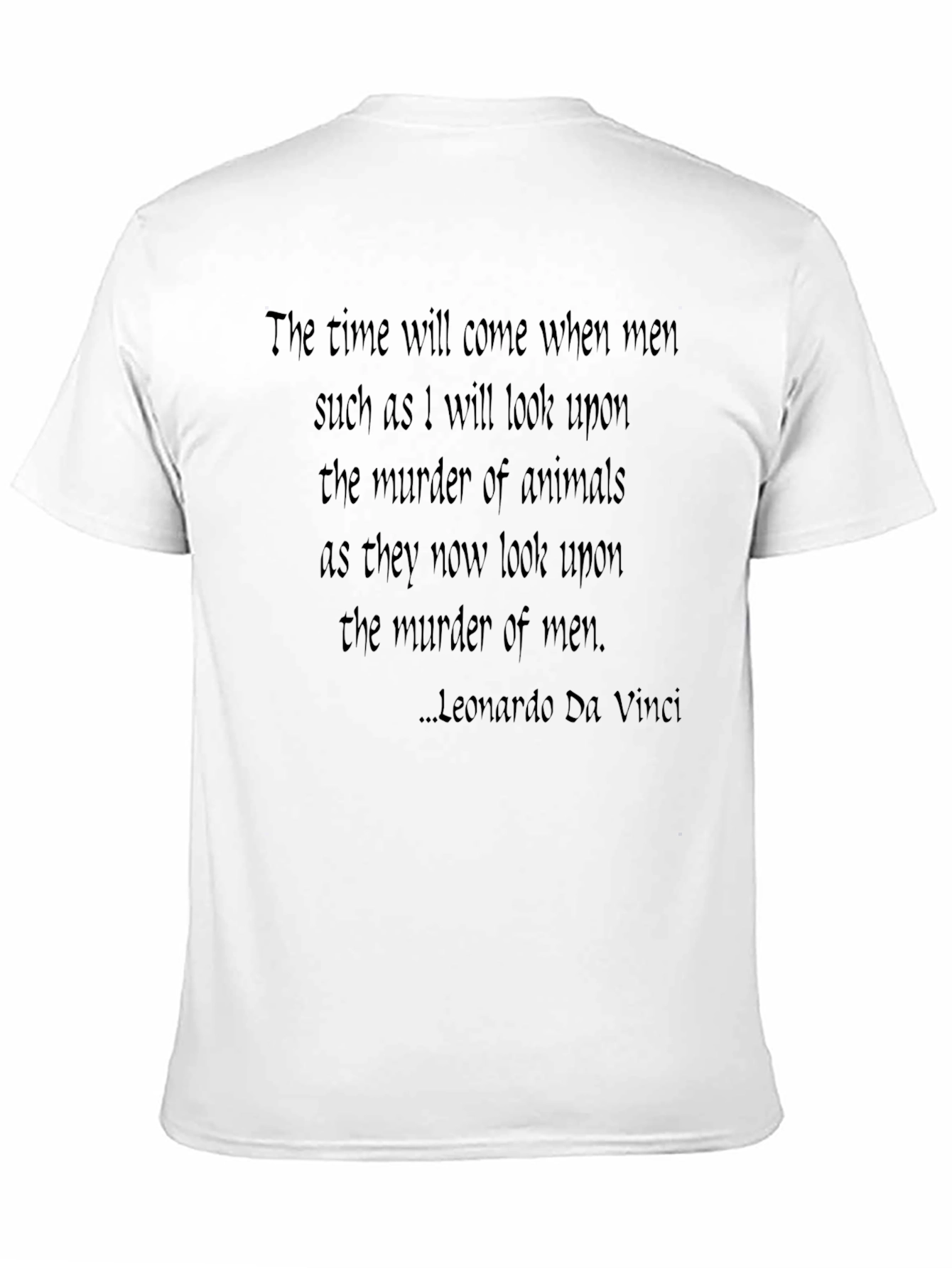 Leonardo Da Vinci Quote T-Shirt