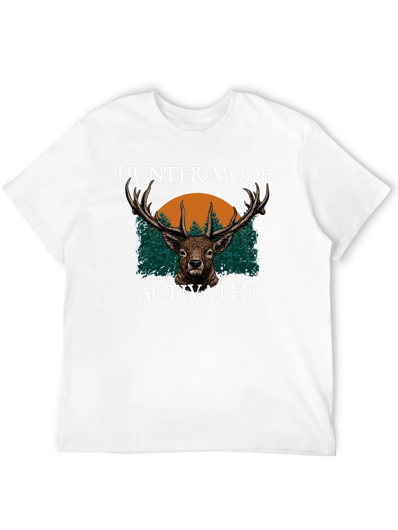 Hunter Mode Activated Graphic Tee - Deer Design