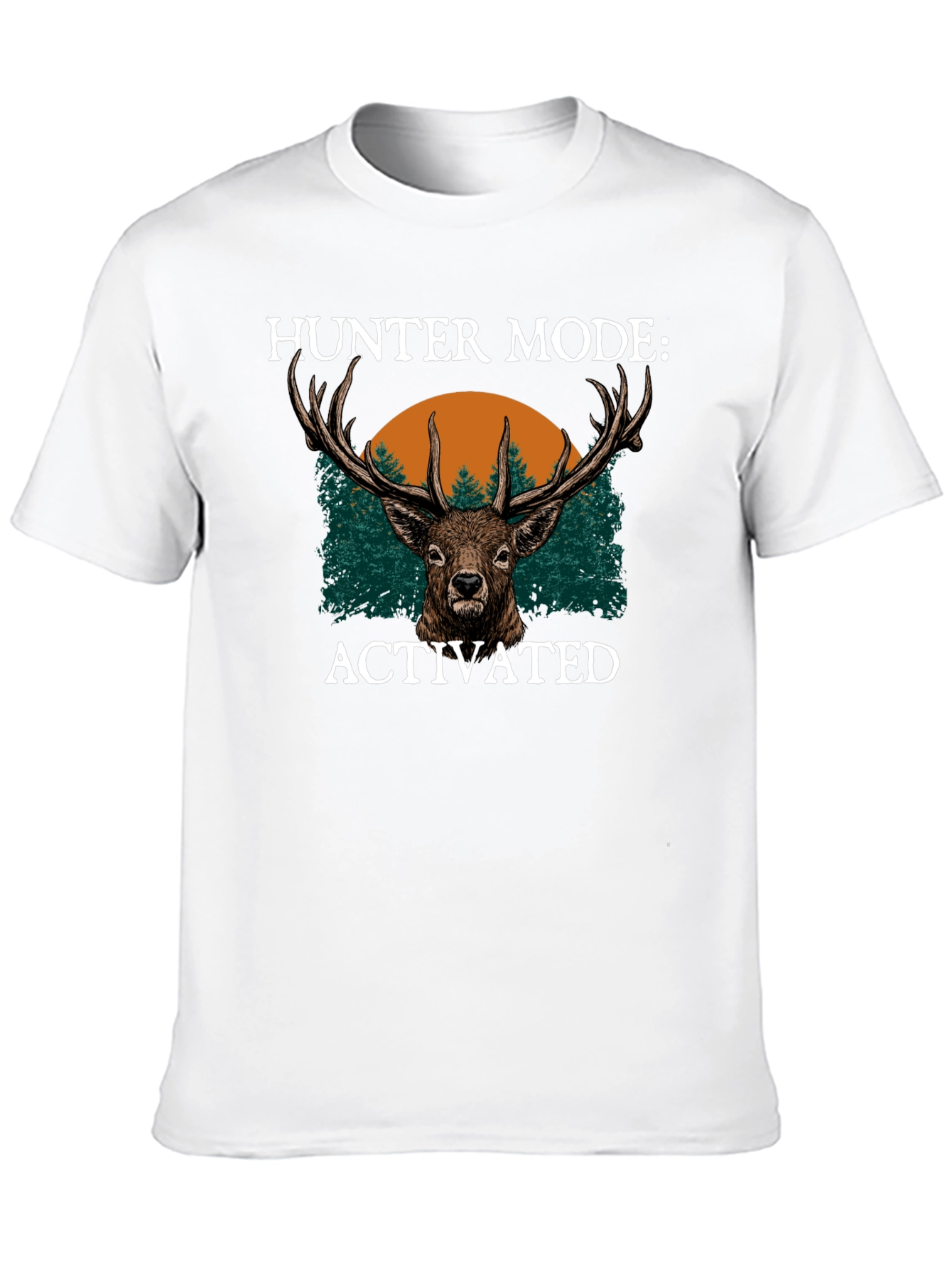 Hunter Mode Activated Graphic Tee - Deer Design