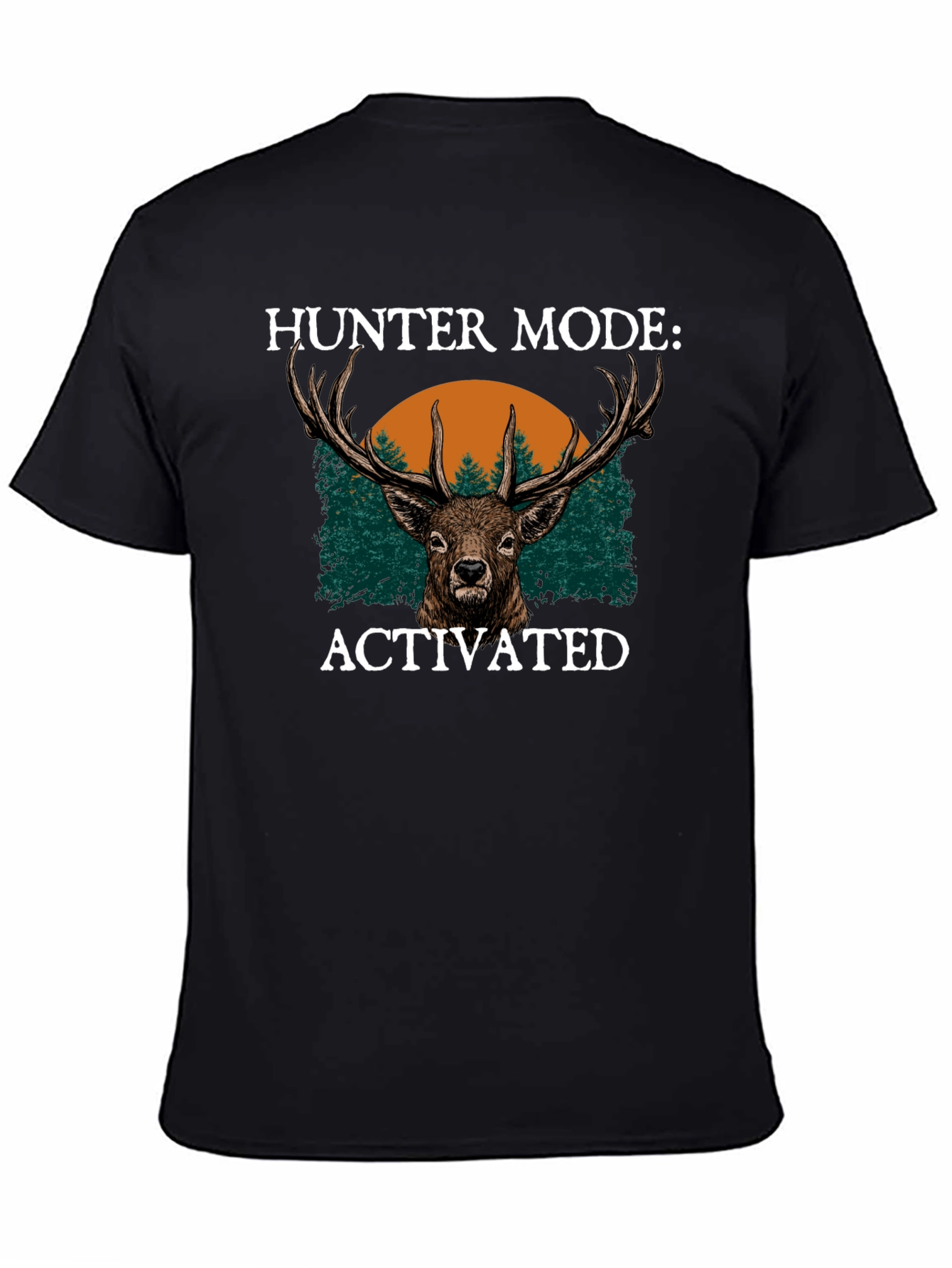 Hunter Mode Activated Graphic Tee - Deer Design