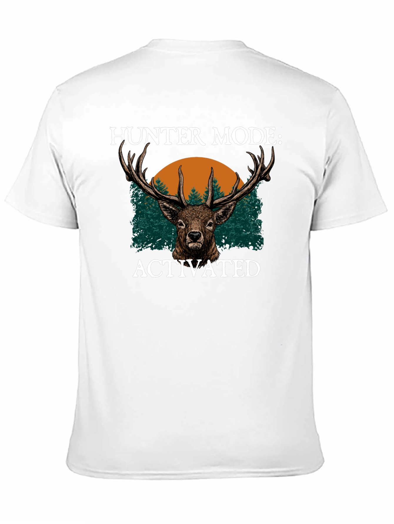 Hunter Mode Activated Graphic Tee - Deer Design