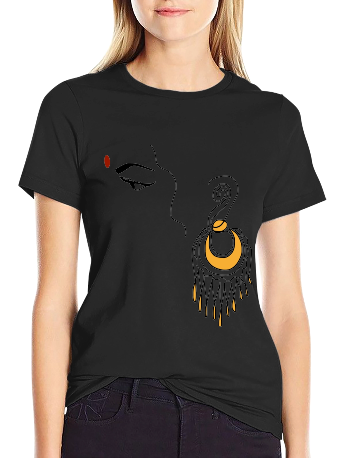 Elegant Graphic Tee - Goddess Inspired