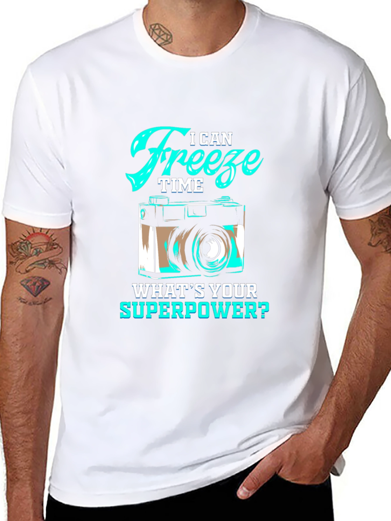 I Can Freeze Time Camera Graphic T-Shirt