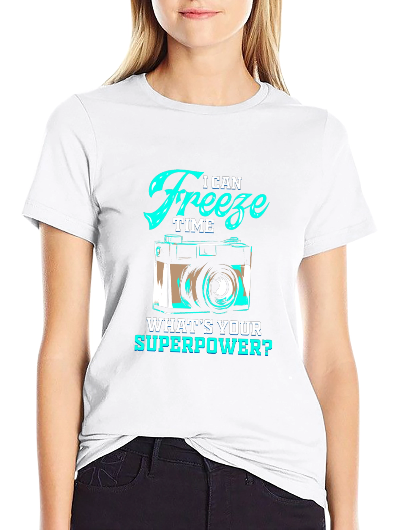 I Can Freeze Time Camera Graphic T-Shirt