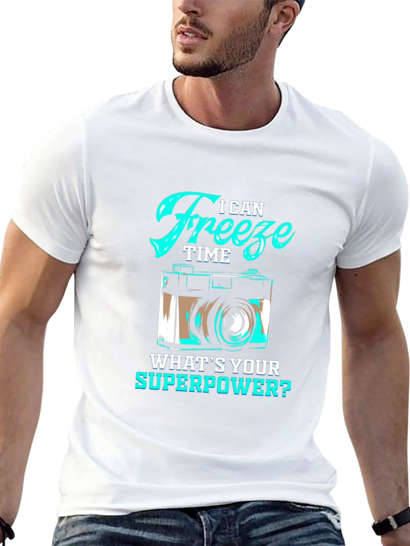 I Can Freeze Time Camera Graphic T-Shirt