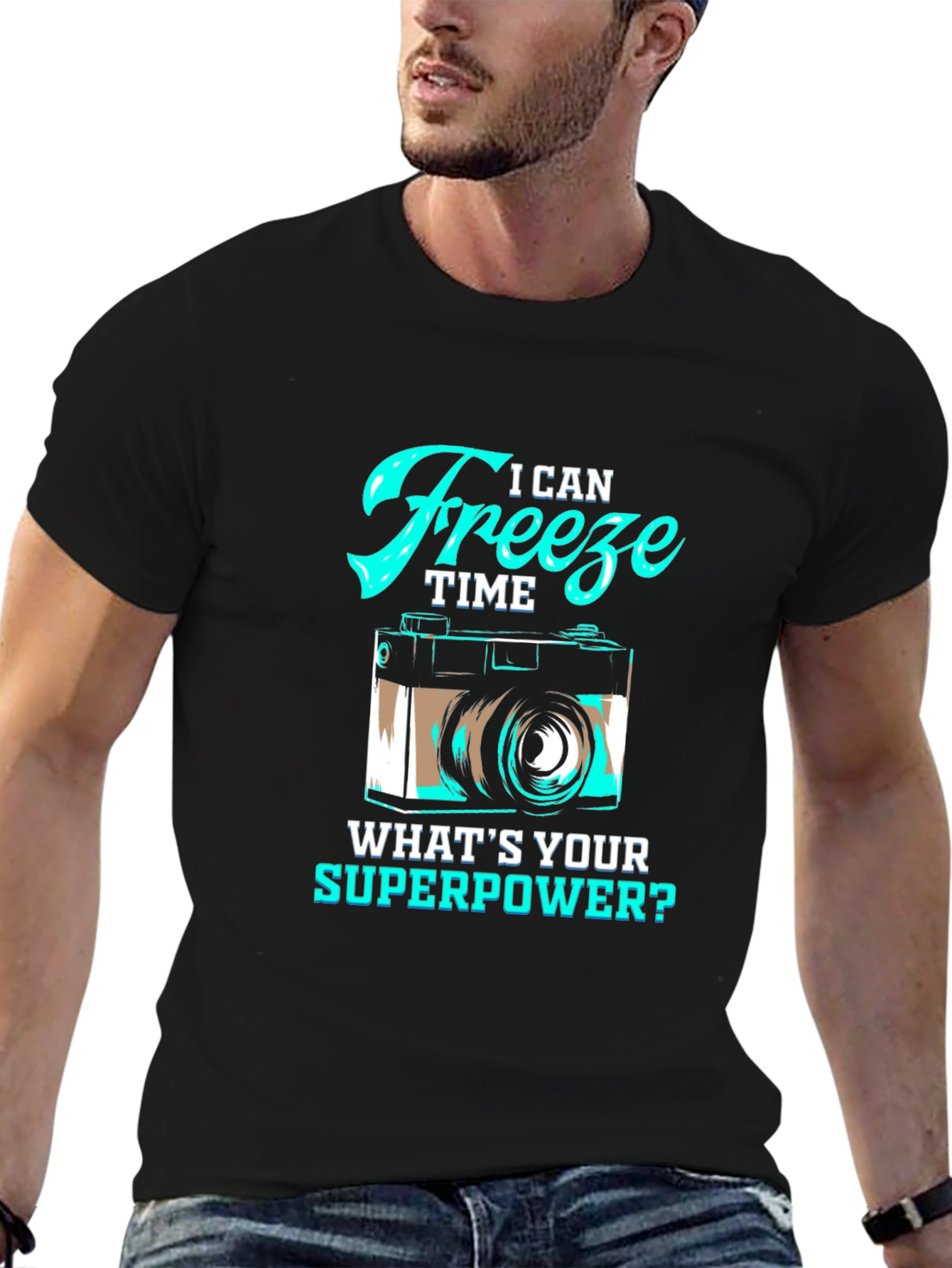 I Can Freeze Time Camera Graphic T-Shirt
