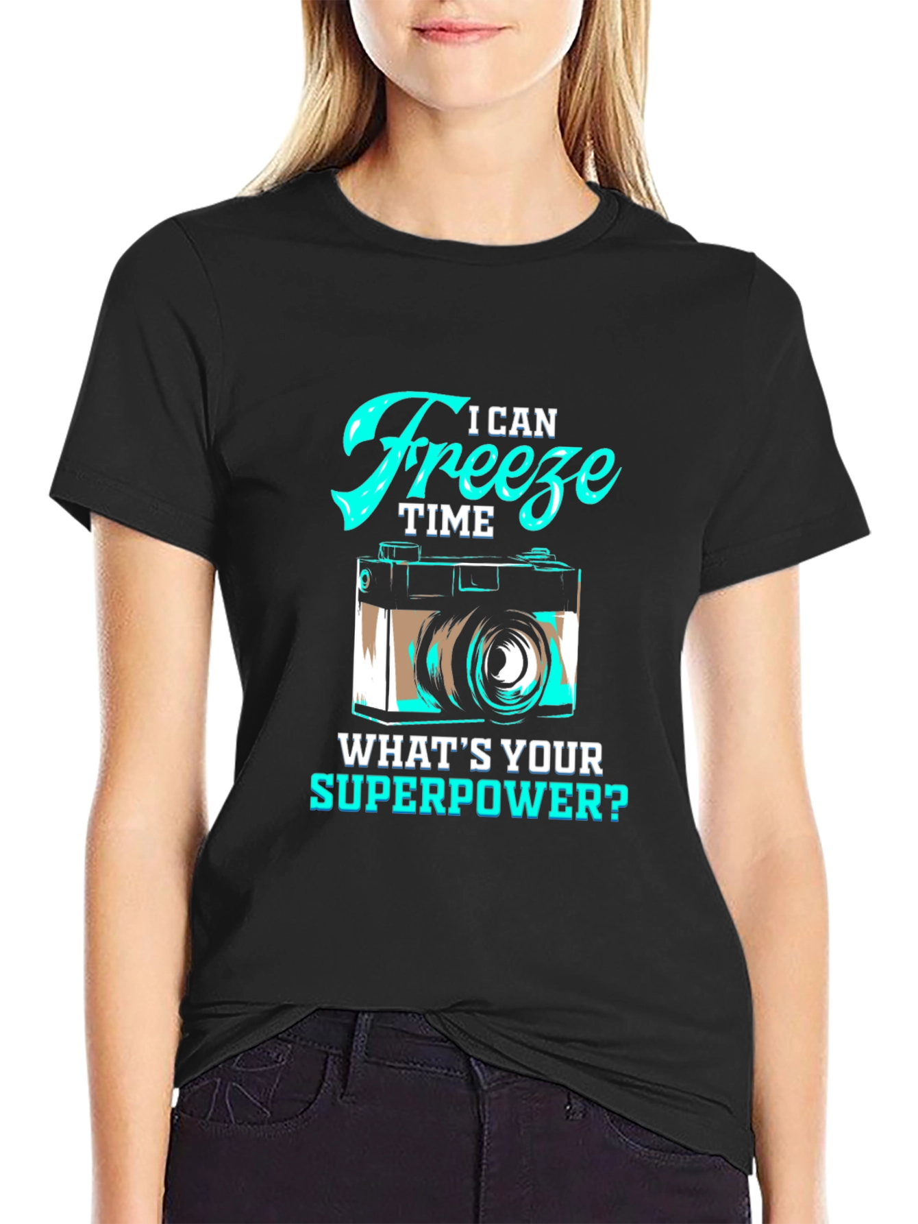 I Can Freeze Time Camera Graphic T-Shirt