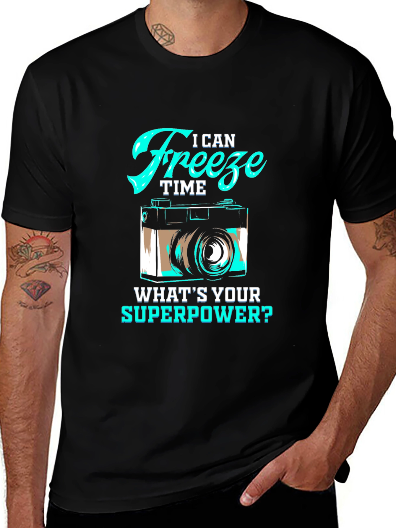 I Can Freeze Time Camera Graphic T-Shirt