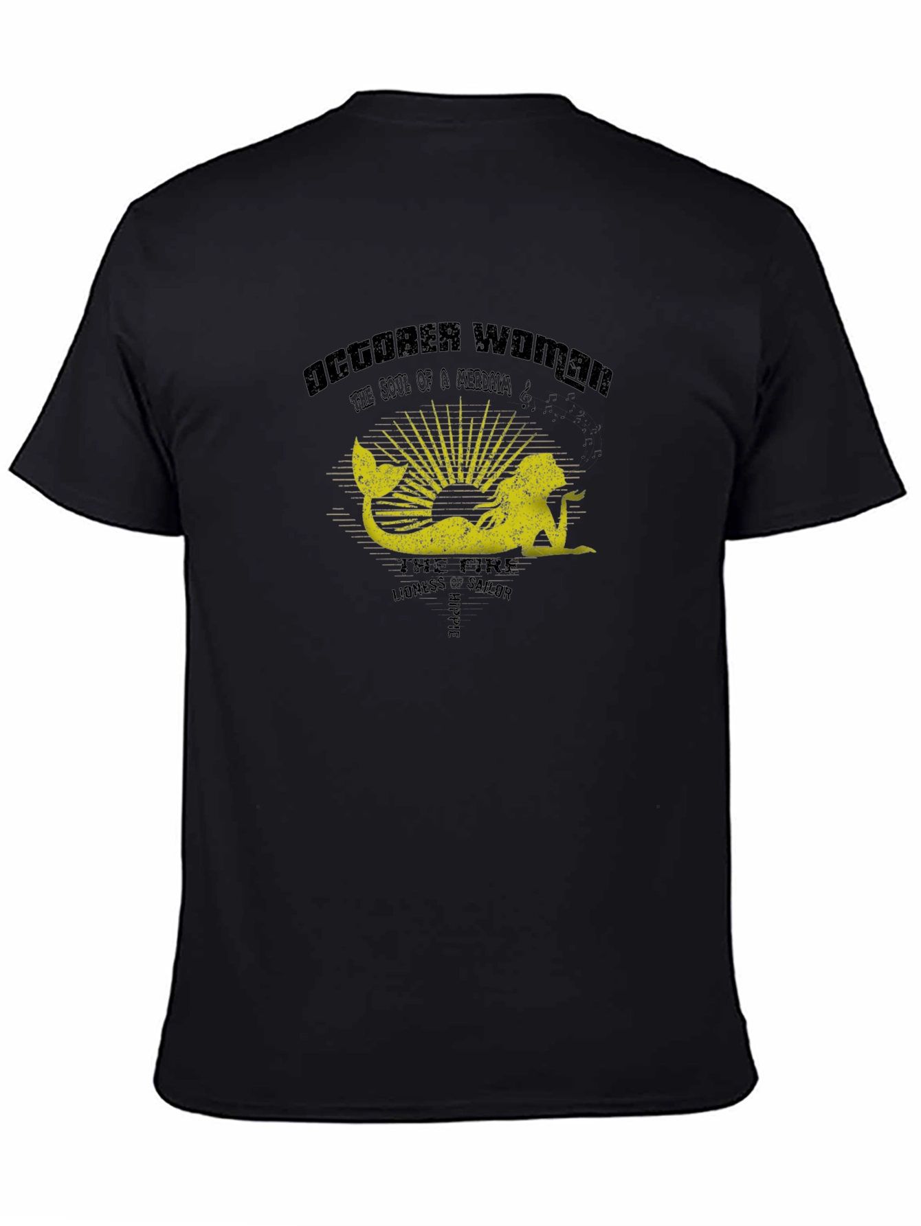 October Woman Mermaid Graphic T-Shirt