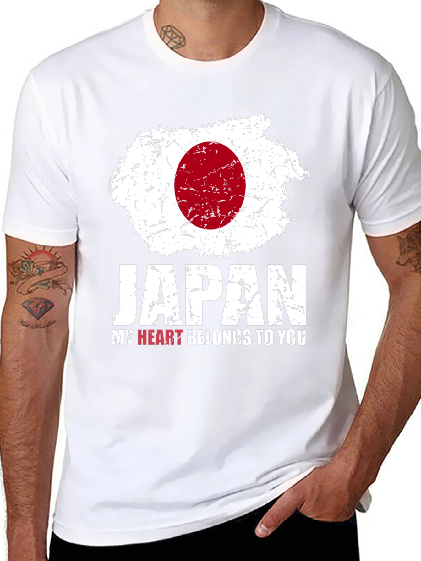 Japan Flag T-Shirt - My Heart Belongs to You