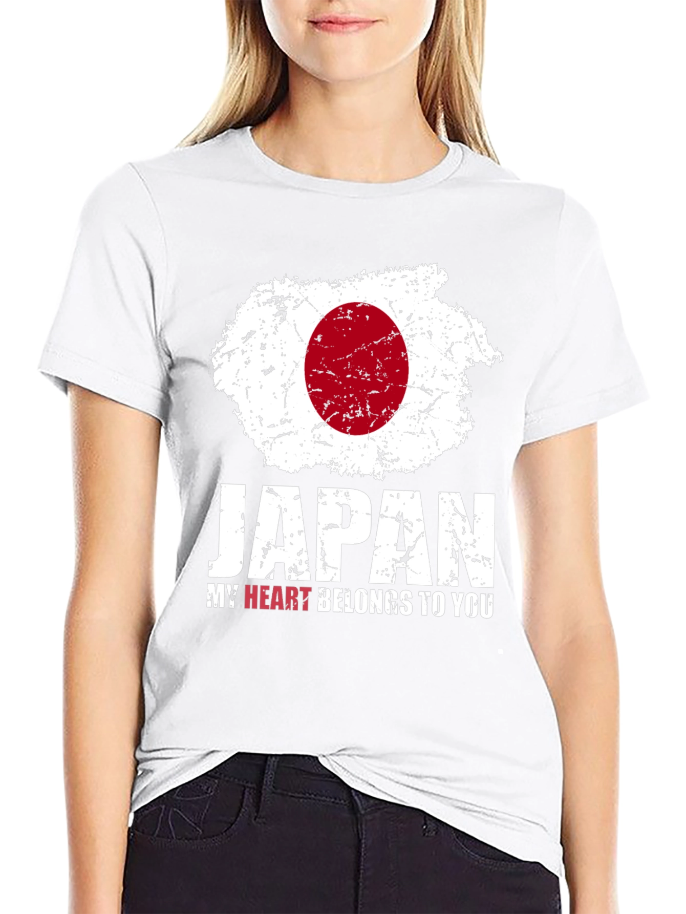 Japan Flag T-Shirt - My Heart Belongs to You