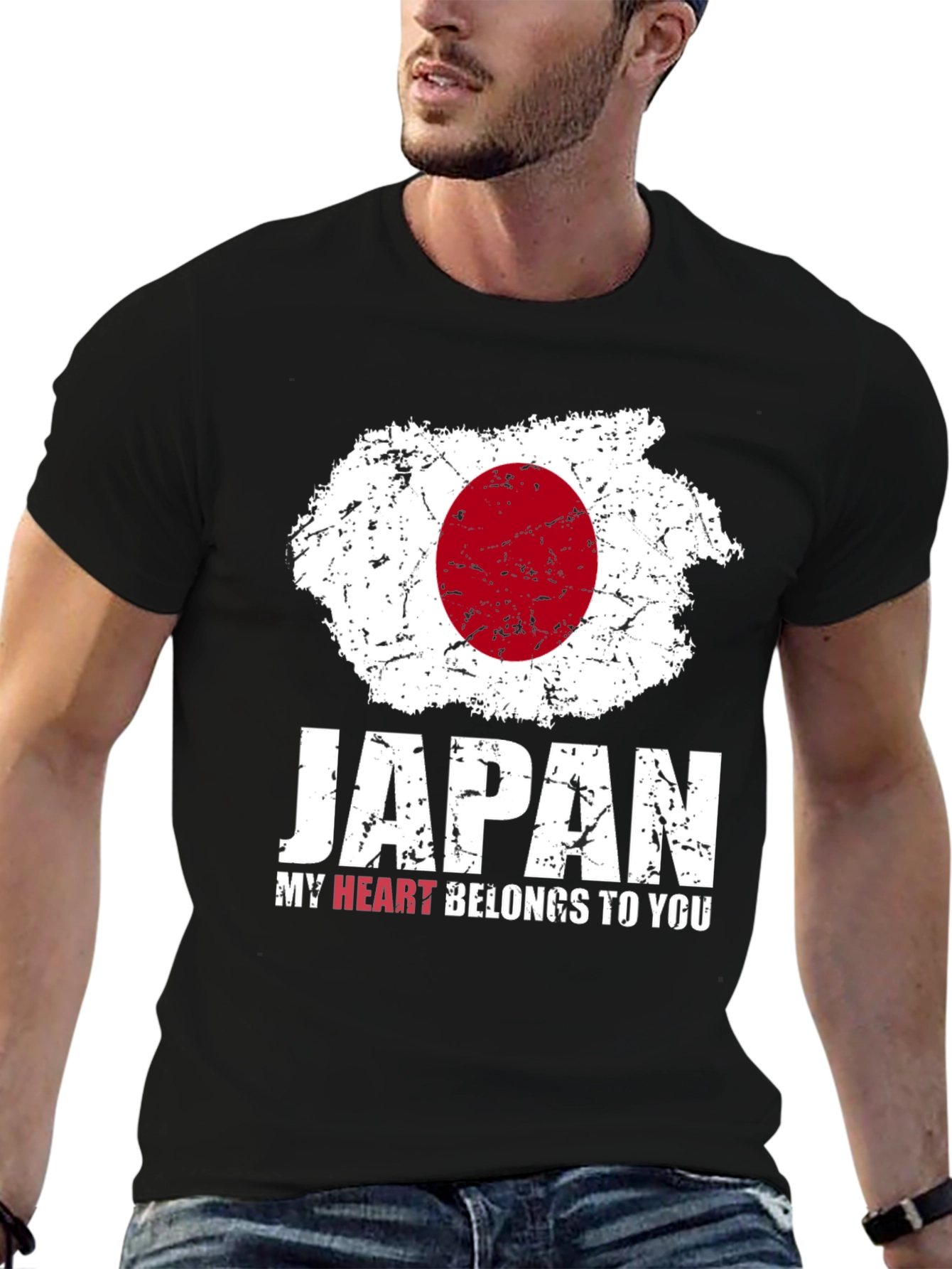 Japan Flag T-Shirt - My Heart Belongs to You