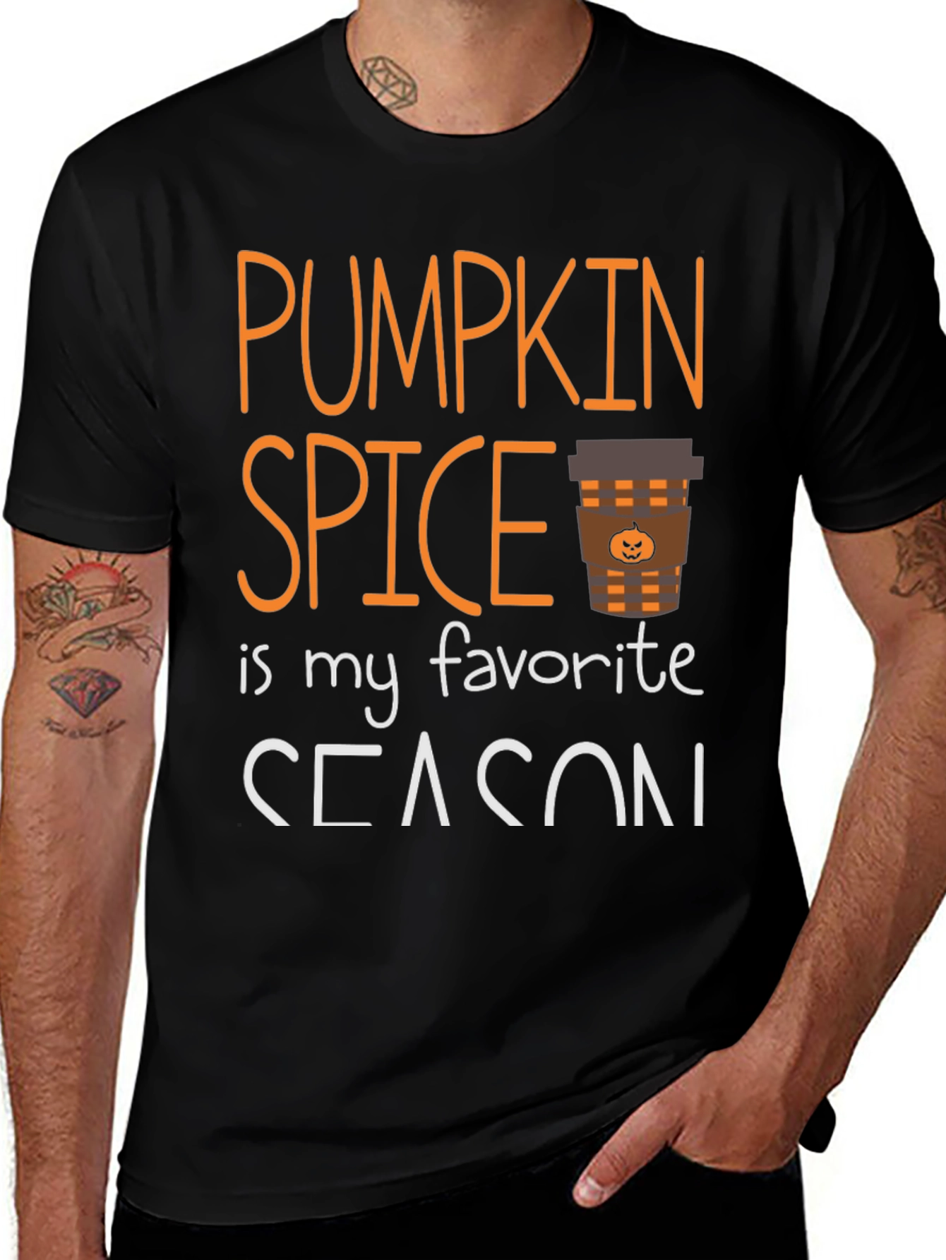 Pumpkin Spice Season Graphic T-Shirt