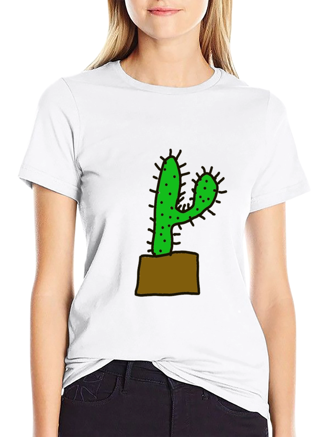 Cactus Graphic Black T-Shirt