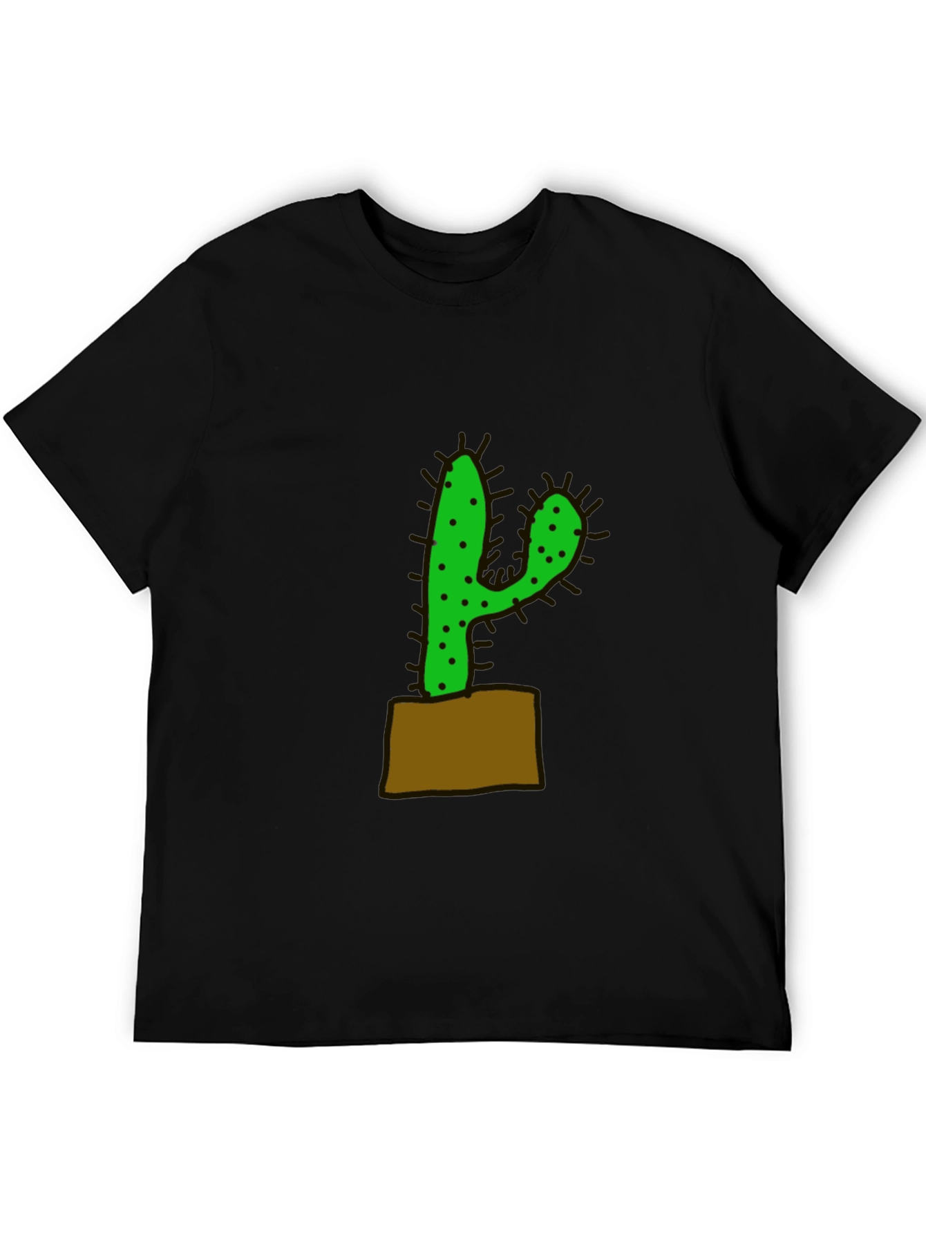 Cactus Graphic Black T-Shirt
