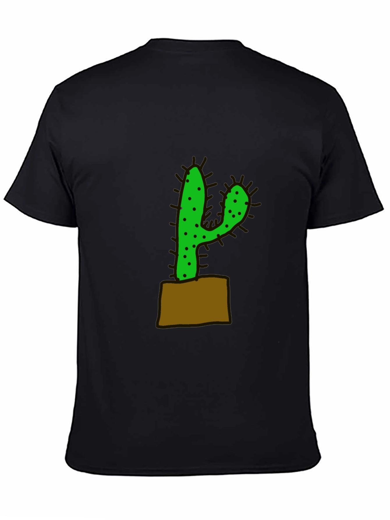 Cactus Graphic Black T-Shirt