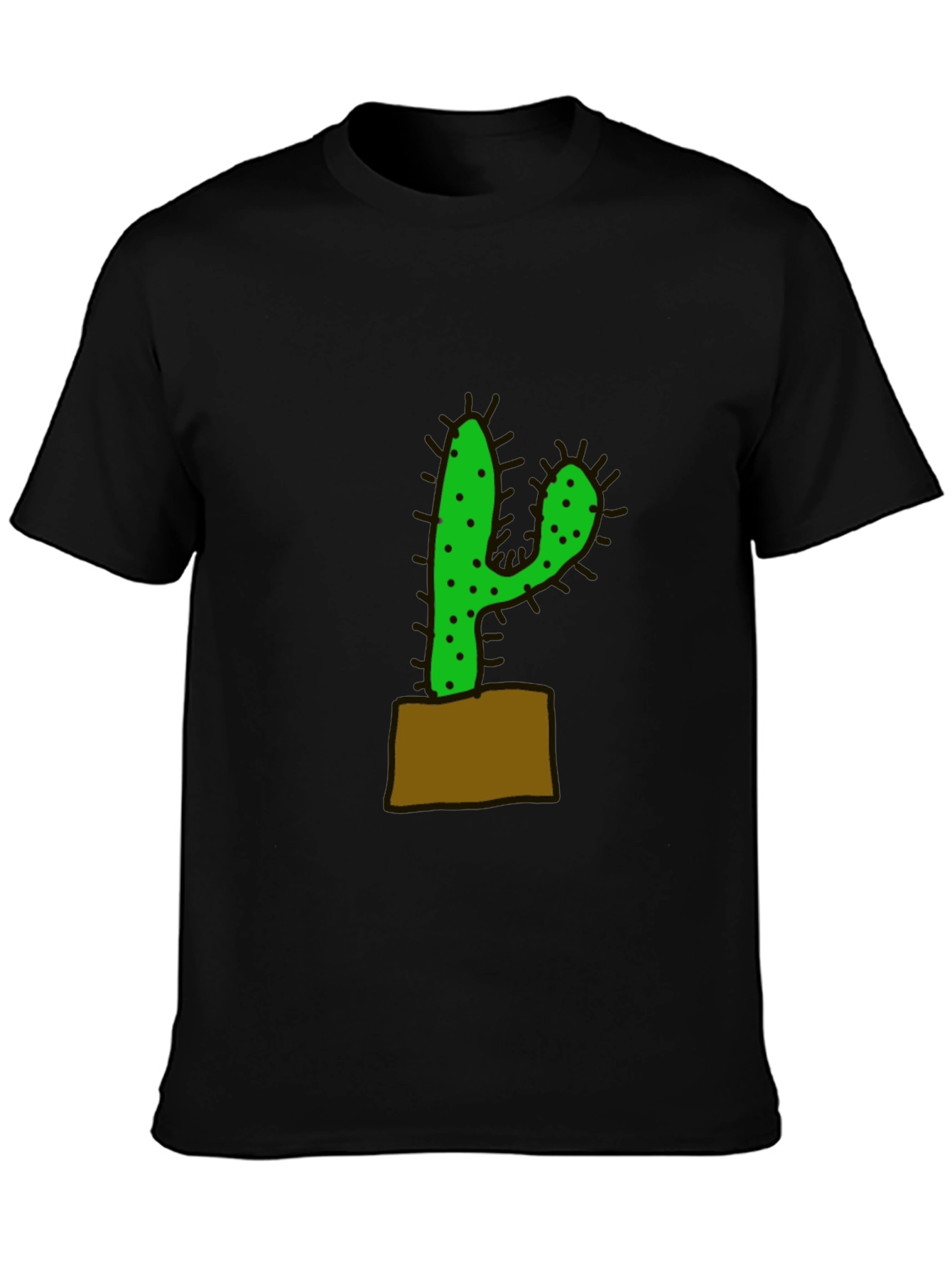 Cactus Graphic Black T-Shirt