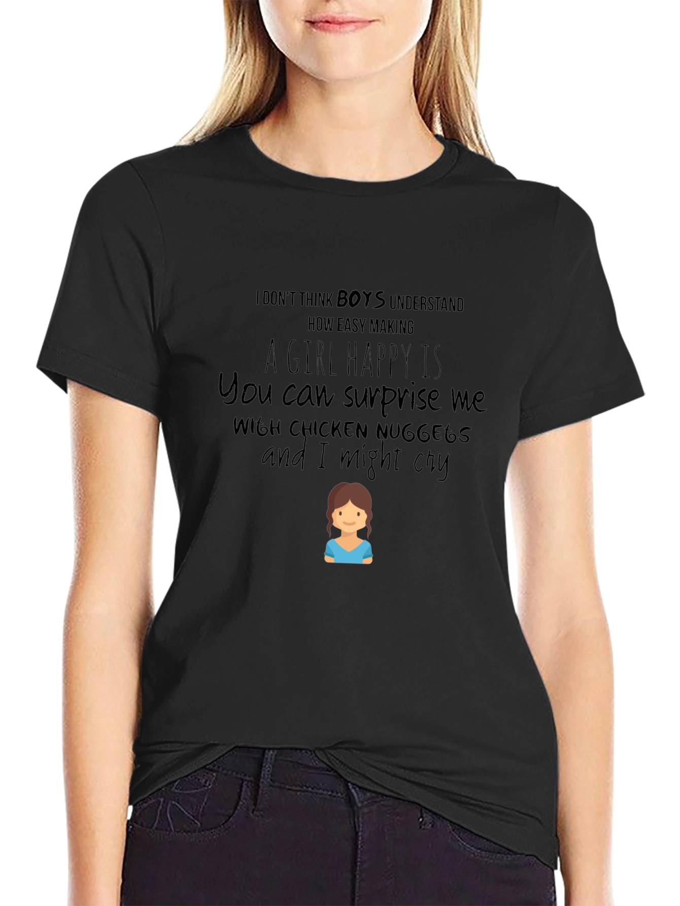 Chicken Nuggets T-Shirt - Funny Girls Tee