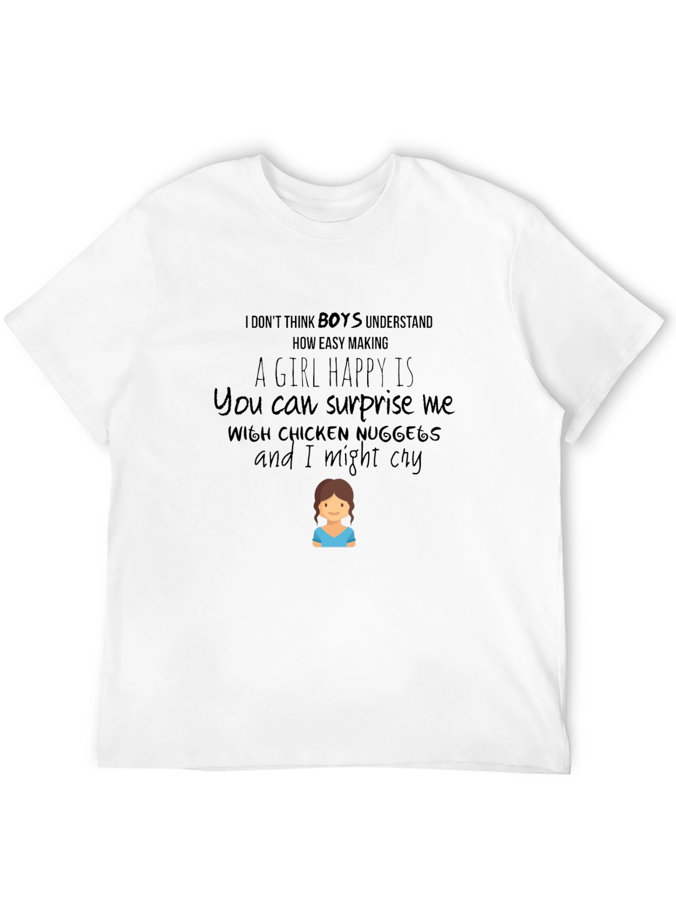 Chicken Nuggets T-Shirt - Funny Girls Tee