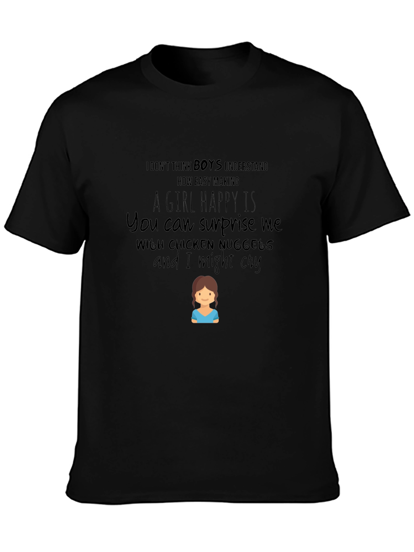 Chicken Nuggets T-Shirt - Funny Girls Tee