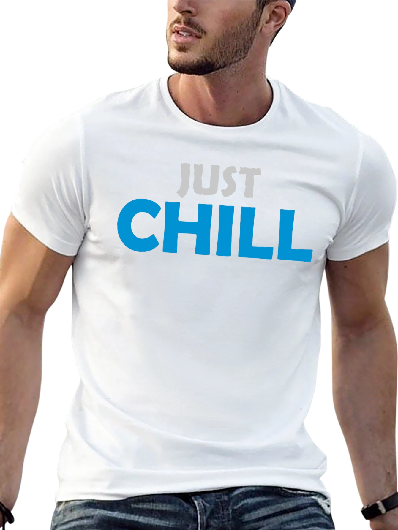 Just Chill Graphic Tee - Relaxed Casual Comfort