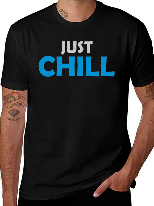 Just Chill Graphic Tee - Relaxed Casual Comfort