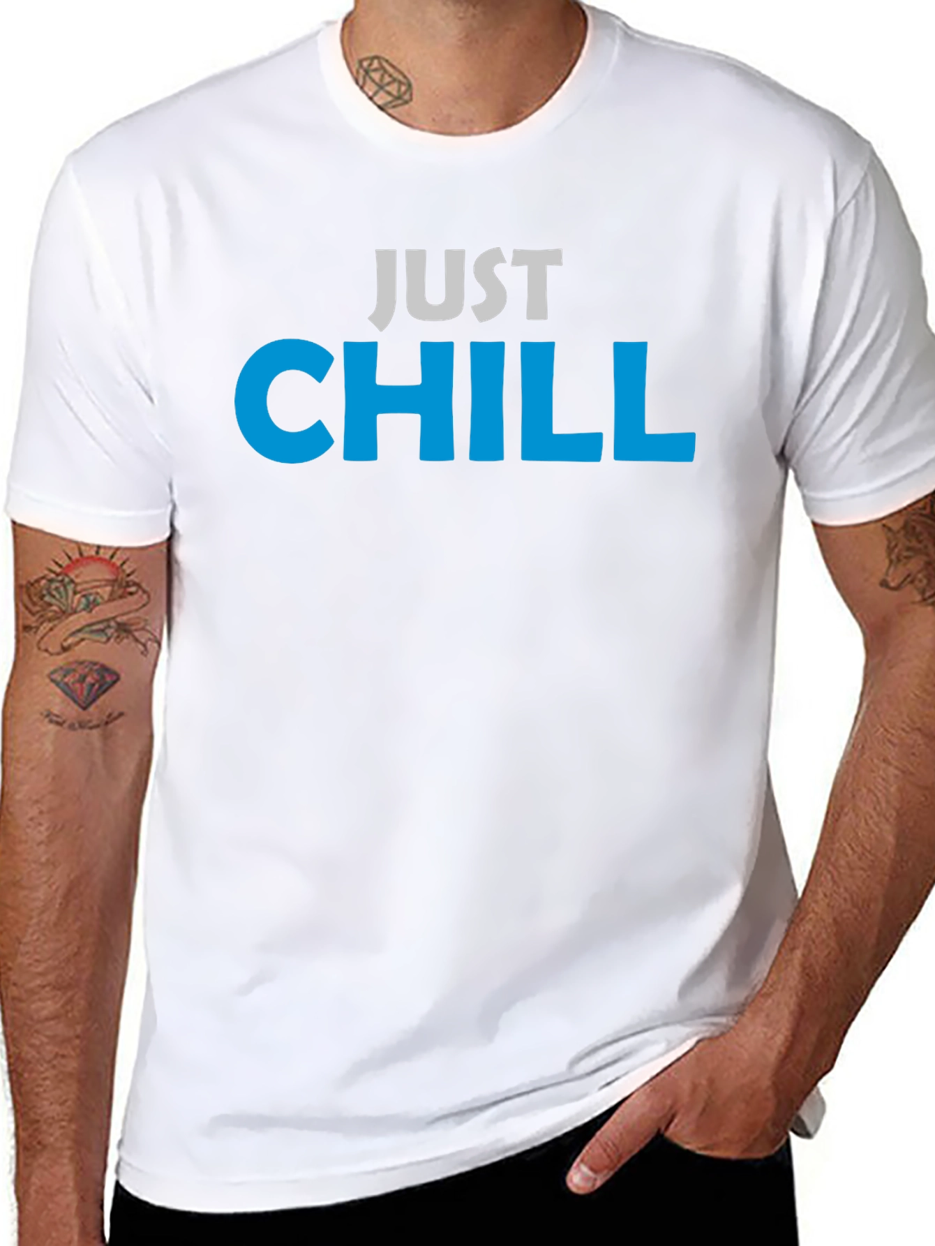 Just Chill Graphic Tee - Relaxed Casual Comfort