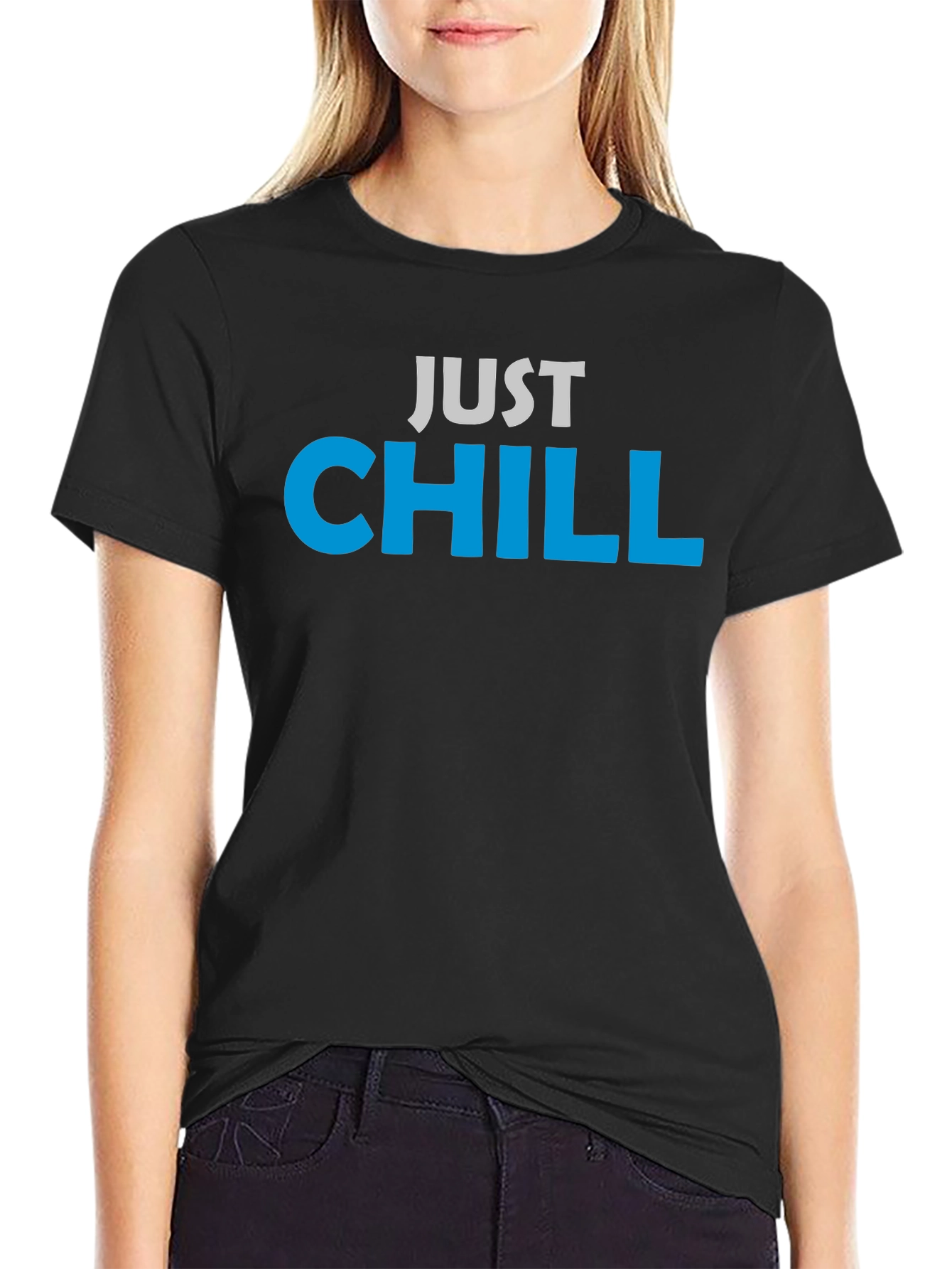 Just Chill Graphic Tee - Relaxed Casual Comfort